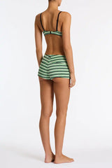 FREDY - MINT SLICE STRIPE Terry Towelling Short
