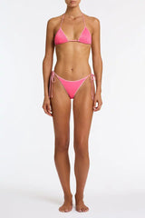 VINCA - PINK PUNCH SPARKLE Triangle Bikini Set
