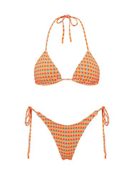VINCA - GARA Textured Triangle Bikini Set