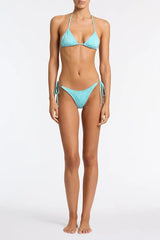 VINCA - SKY HIGH Blue Triangle Bikini Set
