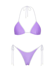 VINCA - GRAPE Neoprene Triangle Bikini Set