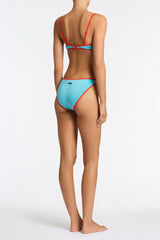 MAIA - AZURE SPARKLE Crop Bikini Set