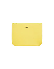 LEMON - Yellow Neoprene Zip Pouch