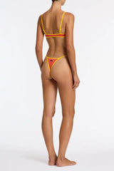 MIMA - RUBY RED SPARKLE Crop Bikini Set