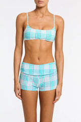 ELLI - BLUE BLOSS CHECK Short