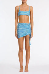 ALULA - RIYA Blue Geometric Skirt