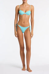JARA - SKY HIGH Blue Balconette Bikini