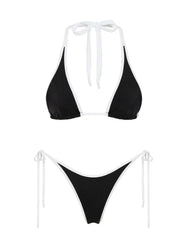 DARA - JETT Black Triangle Bikini Set
