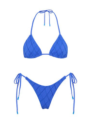 VINCA - BANC Blue Triangle Bikini Set
