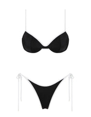 JARA - JETT Black Balconette Bikini