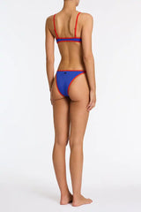 MIMA - SALA Blue Crop Bikini Set