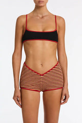 RICHI - SANGRIA CROCHET STRIPE Short