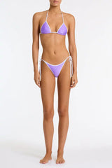VINCA - GRAPE Neoprene Triangle Bikini Set