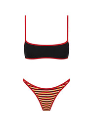 MIMA - SANGRIA CROCHET STRIPE Crop Bikini Set
