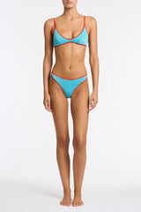MAIA - AZURE SPARKLE Crop Bikini Set