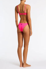 MAIA - MENDE Pink Scoop Bikini Set