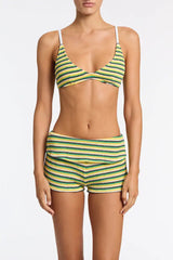 ELLI - LEMONADE Crochet Stripe Short