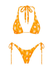 DARA - TANGERINE Triangle Bikini Set