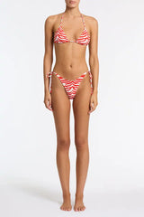 VINCA - CHERRY ZEBRA SPLASH Triangle Bikini Set