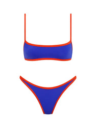 MIMA - SALA Blue Crop Bikini Set