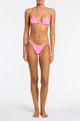 VINCA - PINK CANDY VELVET Triangle Bikini Set