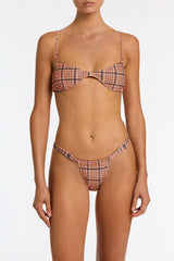 ESTE - JAM VELVET CHECK Scoop Bikini Set