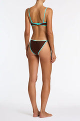 ESTE - CHOC MINT Neoprene Scoop Bikini Set