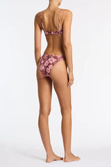 MICA - TIRAMISU Floral Crop Bikini Set