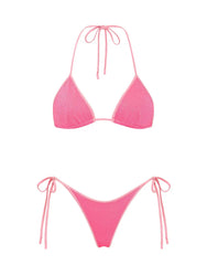 VINCA - PINK PUNCH SPARKLE Triangle Bikini Set