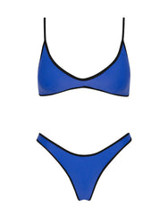 MAIA - COBALT Neoprene Scoop Bikini Set