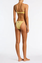 MALA - MACA Yellow Velvet Balconette Bikini Set