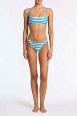 MICA - HORIZON BLUE Stripe Scoop Bikini Set