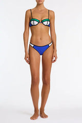 POPPY - BLUE TANGO Neoprene Balconette Bikini Set