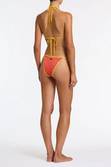 VINCA - RUBY RED SPARKLE Triangle Bikini Set