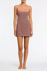 MINNI - LONI Stripe Crochet Mini Dress