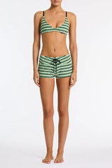 FREDY - MINT SLICE STRIPE Terry Towelling Short