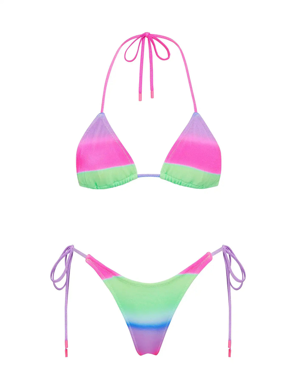VINCA - PADDLE POP OMBRE Triangle Bikini Set