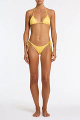 VINCA - BUTTER Yellow Triangle Bikini Set