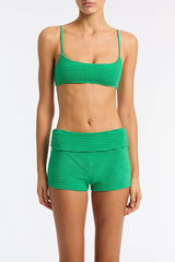 ELLI - HUBE Green Terry Towelling Short