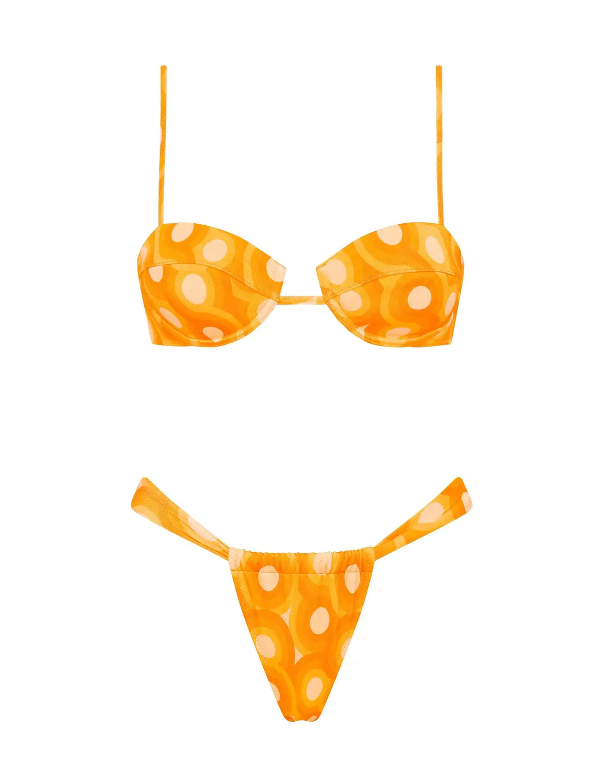 PALMA - TANGERINE Balconette Bikini Set