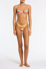 VINCA - MELON STRIPE Triangle Bikini Set