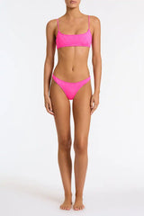 MICA - POMEGRANATE Pink Crop Bikini Set