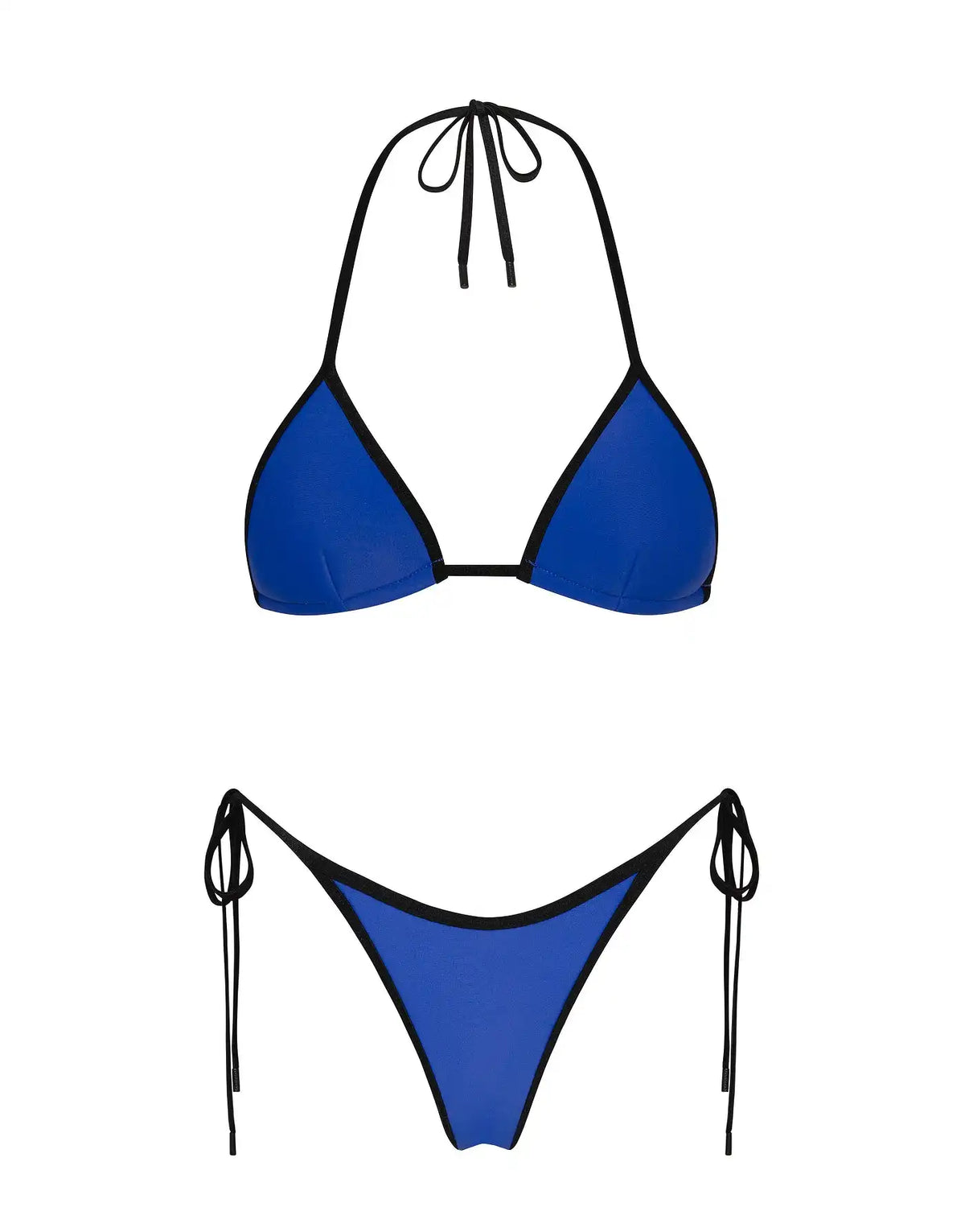 VINCA - COBALT Neoprene Triangle Bikini Set