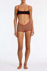 RICHI - SANGRIA CROCHET STRIPE Short