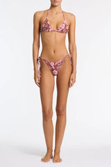 VINCA - TIRAMISU Floral Triangle Bikini Set