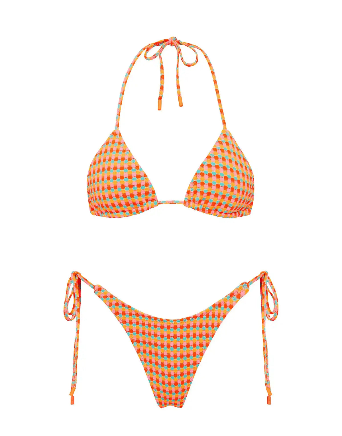 VINCA - GARA Textured Triangle Bikini Set