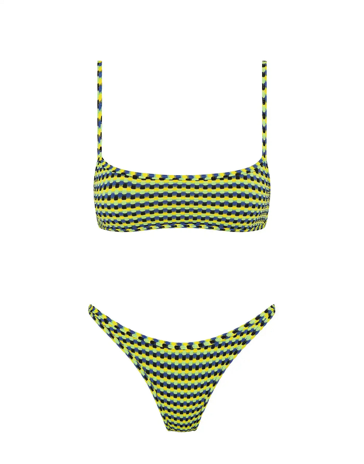 MIMA - INK CONFETTI Textured Crop Bikini Set
