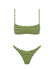 MIMA - INK CONFETTI Textured Crop Bikini Set