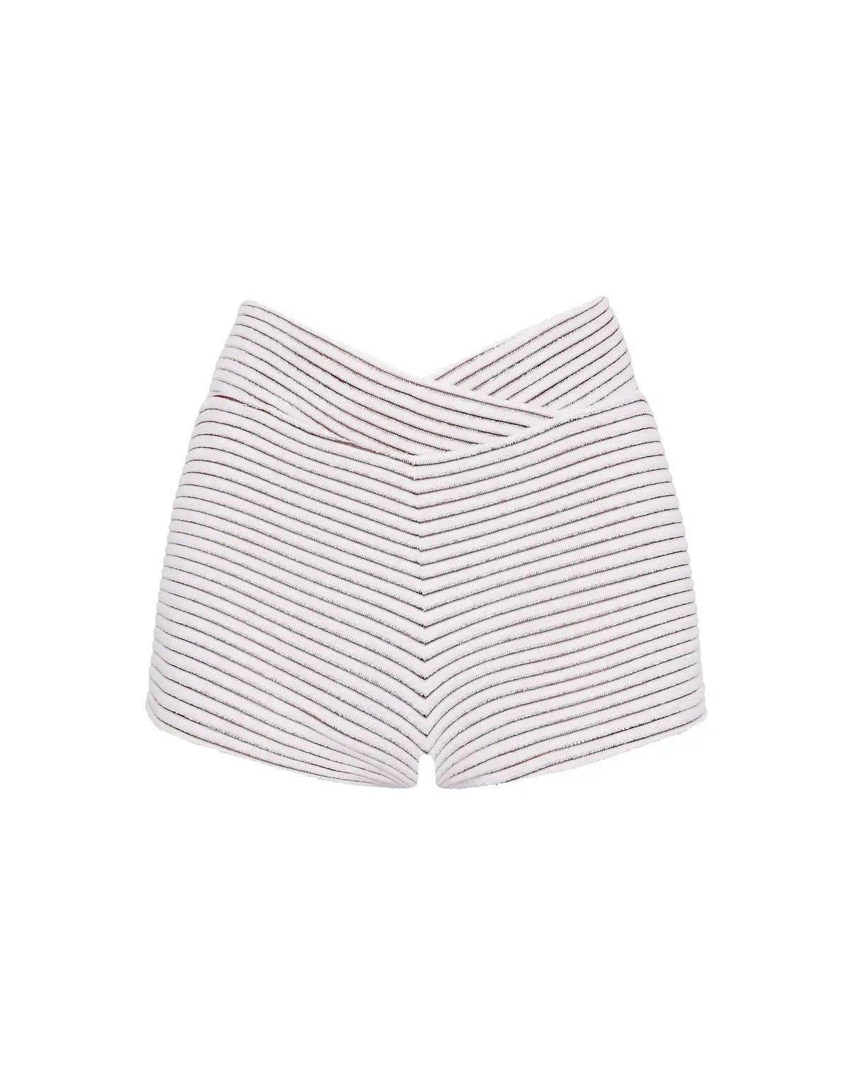 BOBBI - LUSAIL White Terry Towelling Short