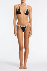 DARA -  JETT Black Triangle Bikini Set